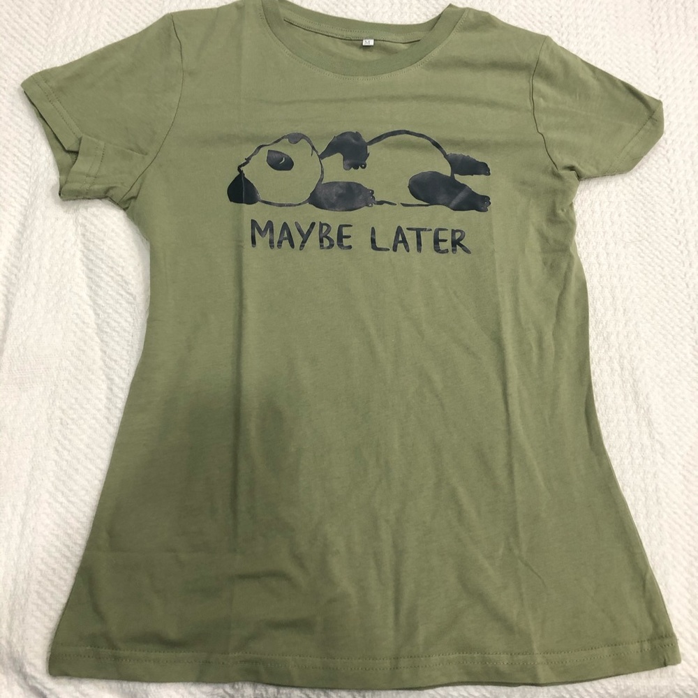 Green Panda tee